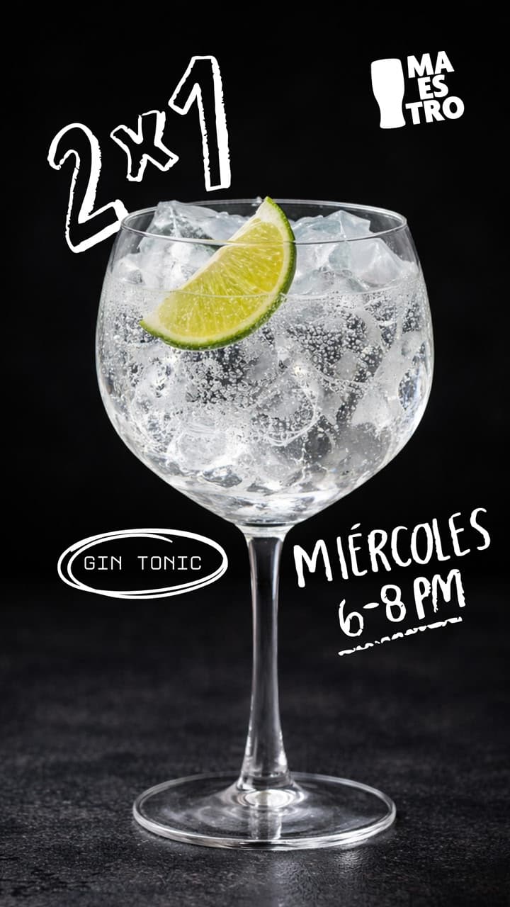 2x1 Gin Tonic / Cerveza Canita