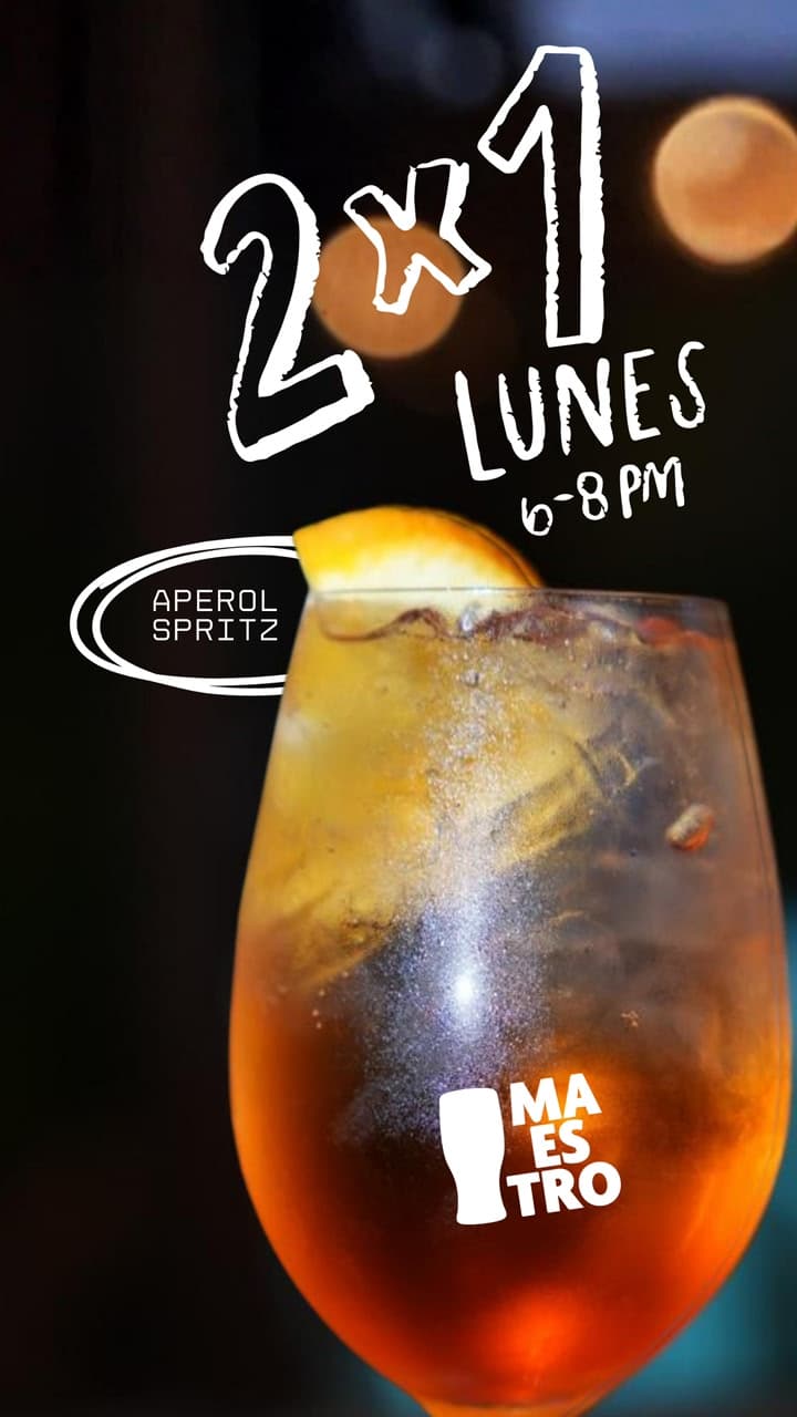2x1 Aperol Spritz / Cerveza Canita
